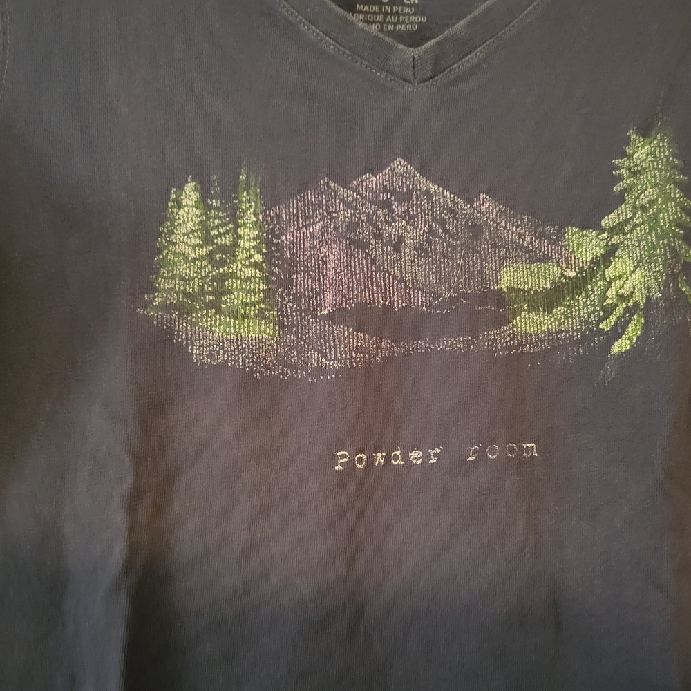 Life is Good Blue Long Sleeve Shirt, Ladies S - Picture 3 of 4